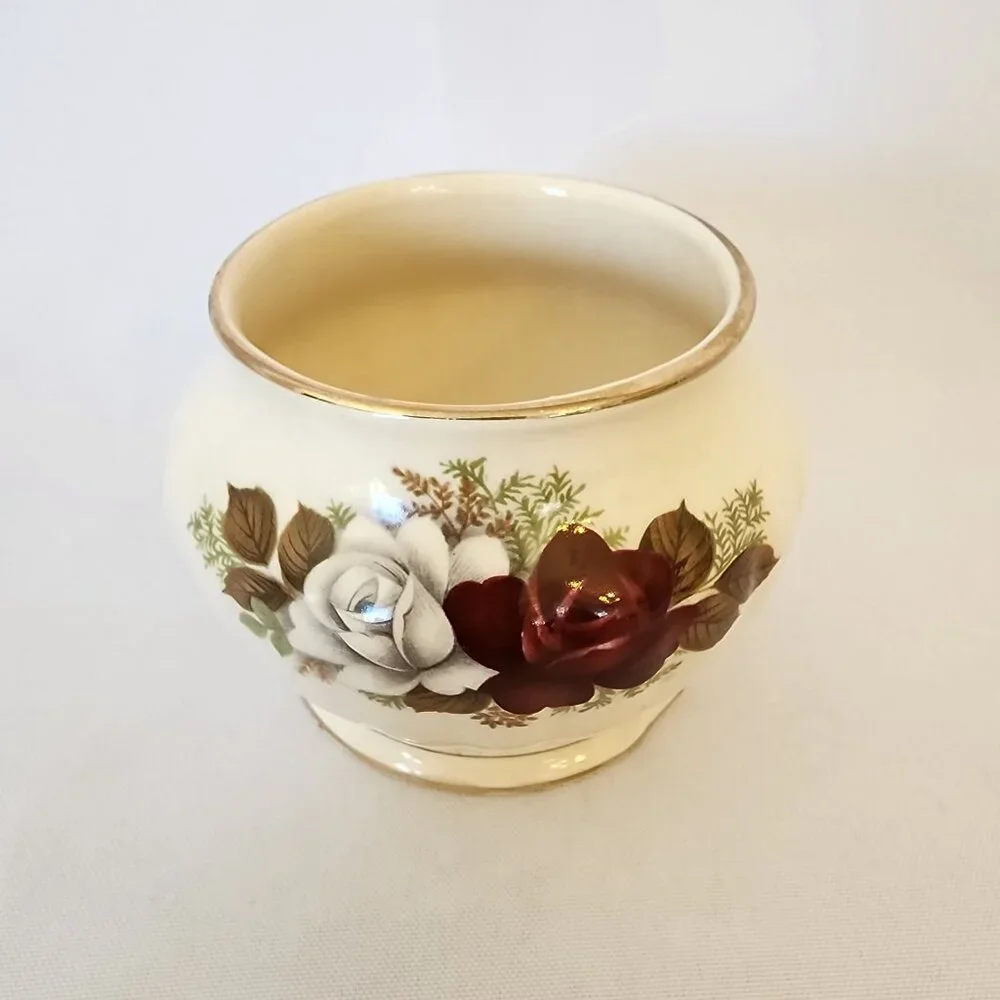 Vintage Sadler England Floral Pattern Cream and Sugar Set